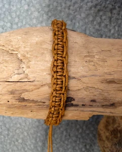Pulsera Amistad Pulsera Surfista Algodón Marrón Ajustable No 11 - Imagen 1 de 1