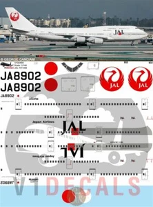Calcomanías V1 Boeing 747-400 Japan Airlines JAL para kit de avión modelo 1/144 Revell - Imagen 1 de 8