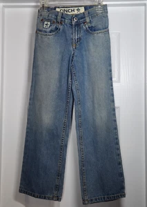 Cinch Western Jeans Boys 6S Adjustable Waistband Straight Leg Denim Cowboy - Picture 1 of 10