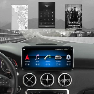 Android Autoradio Apple Carplay GPS 10.25" Ecran pour Benz A GLA CLA W176 C117 - Foto 1 di 8
