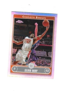 2006-07 Topps Chrome Refractors #140 Sean May CHARLOTTE - Picture 1 of 2