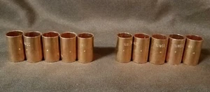 10 Wrot Copper 1/2" Couplings Dimple Stop - Picture 1 of 3