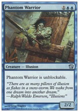 Magic the Gathering MTG Phantom Warrior (88) Ninth Edition   LP