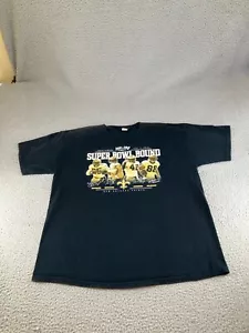 Vintage New Orleans Saints Shirt Mens Large Black Reebok Y2K NFL Super Bowl - Picture 1 of 19