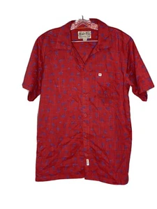 Salt Life Red Blue Swordfish Palm Trees Mens Shirt S - Picture 1 of 7