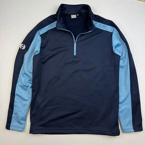 Ping Sensorwarm Golf Sweater Mens XL Pullover Blue 1/4 Zip Waist Cinch Fleece - Picture 1 of 7