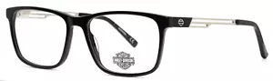 Gafas rectangulares negras Harley Davidson HD0137T 001 52-15-140 B:38 - Imagen 1 de 15