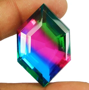 Top Quality 84.80 Ct Natural Bi color Tourmaline Loose Gemstone From Afghanistan - Picture 1 of 5