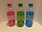 Soda Stream 1 Liter Bottles Blue ~ Green ~ Pink Dots Bubbles