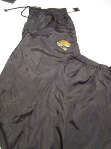 NWT NFL JACKSONVILLE JAGUARS FOOTBALL MENS BLACK SWEAT WIND PANTS MEDIUM Cover