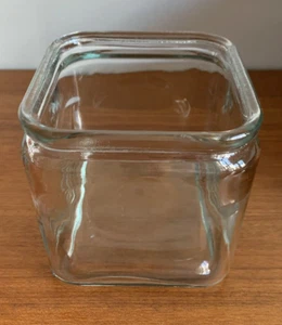 Vintage Square Glass Jar - Picture 1 of 3