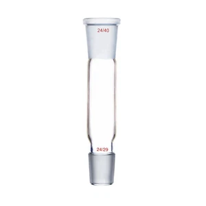Glass Transfer Bush Adapter with 24/40 Socket Joint and 24/29 Cone Joint - Picture 1 of 4