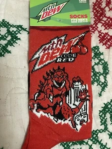 Herren Neuheit Socken Mountain Mtn Dew Code rot Rampage bunt Fun Food NEU RAR - Bild 1 von 1