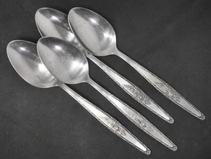 Stylecraft SYF2 Stainless Japan Rose Pattern Soup Spoon set of 4. 7 3/8" Long - Picture 1 of 1