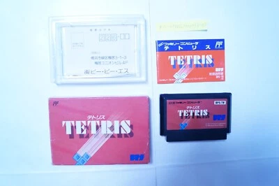 Tetris 1988 Box Manual Nintendo Famicom NSE Japan Vintage Game - Image 1 of 2