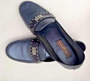 BRIGHTON LEDER HALBSCHUHE IN KLASSISCHEM MARINEBLAU (9) NEUWERTIG - Bild 1 von 9