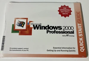 Vintage Microsoft Windows 2000 Professional W2K SP2 Factory Sealed CD X06-31621 - Picture 1 of 3