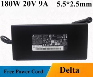 Genuine Delta 180W 20V 9A Charger for MSI GF65 Thin 9SEXR-274E 5.5*2.5mm Adapter - Afbeelding 1 van 3