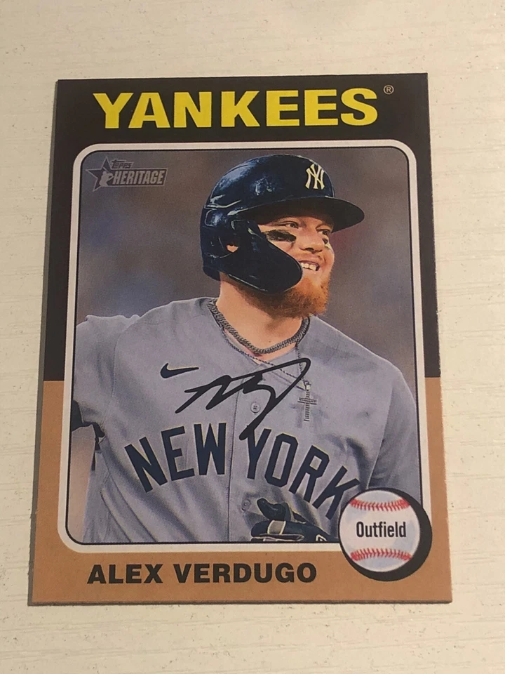 2024 Topps Heritage Mini Alex Verdugo New York Yankees 275 - Image 1 of 1