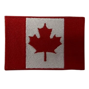 Canada Iron On Embroidery Flag Patch 4.75" By 3.25" - Picture 1 of 1