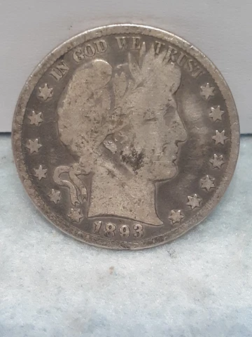 1893 ~ BARBER HALF DOLLAR ~ G Cover