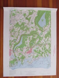 Branford Connecticut 1960 Original Vintage USGS Topo Map - Picture 1 of 1