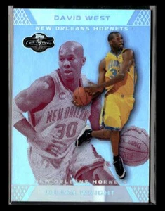 2007-08 Topps Co-Signers #82a Julian Wright / David West Silver Red Foil #/39 - Picture 1 of 2
