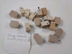 Lot New Steinway Piano Wood Damper Heads with Screws - Picture 1 of 2