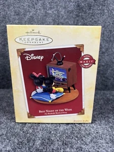 Hallmark Andenken Ornament, 2005, Disney, "Beste Nacht der Woche", Mickey Mouse - Bild 1 von 12