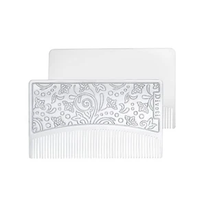 Divoti Surgical Stainless Steel Credit Card Size Wallet  Comb – Beard / EDC Comb - Picture 1 of 12