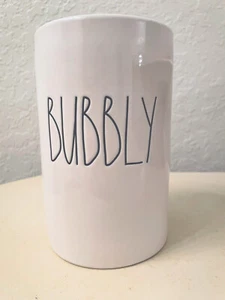 Rae Dunn by Magenta Ceramic Wine Champagne Chiller: “BUBBLY” 7" Tall - Picture 1 of 2