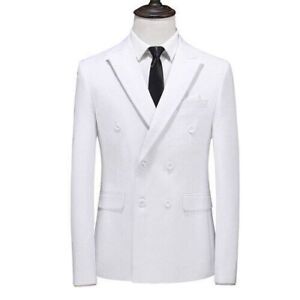 Men's Business Breasted Suit Coat / Male Wedding Jacket Pants Trousers