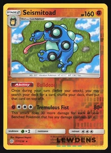 Seismitoad - 117/236 - Reverse Holo Rare - Cosmic Eclipse - Pokemon Card - Picture 1 of 2
