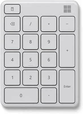 Microsoft Number Pad Wireless Bluetooth Standalone for Numeric Input - White - Image 1 of 4