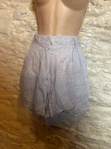 M&S Grey Linen Summer Shorts size 16 - Picture 1 of 7