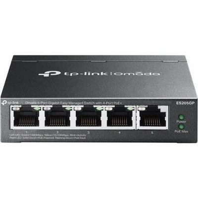 TP-Link Omada 5-Port Gigabit Easy Managed Switch with 4-Port PoE+ (es205gp) - Image 1 of 4