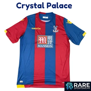 AUTHENTIC CRYSTAL PALACE 2015-16 HOME FOOTBALL SHIRT XL ADULT MACRON (MINT) - Picture 1 of 6