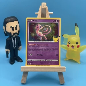 Mew Holo Rare Celebrations Pokemon Card 011/025 25th Anniversary - Picture 1 of 2