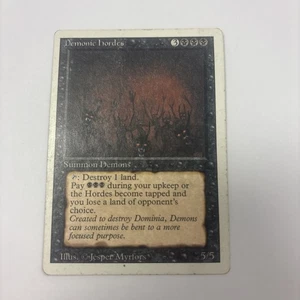 Hordas demoníacas HP revisado Magic The Gathering 5/5 Demonio que destruye tierras 2 - Imagen 1 de 10