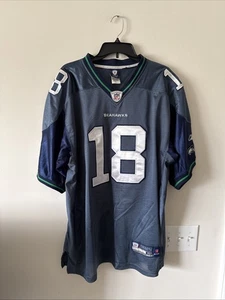Herren Reebok Sydney Rice #18 Seattle Seahawks On Field Trikot Gr. 52 - Blau - Bild 1 von 5