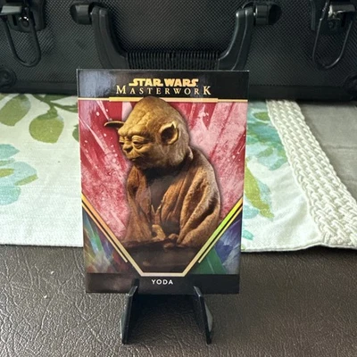 2024 Topps Star Wars Masterwork Yoda Red /25 - Image 1 of 2