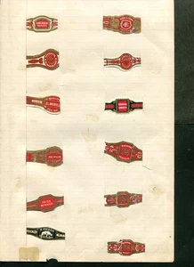 COLECCIÓN DE ETIQUETAS DE CIGARROS DE LA ERA 1906 EN LIBRO MAYOR MONTADO CON RANURAS EN PÁGINAS MÁS DE 200 - Imagen 1 de 6