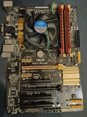ASUS H87-PLUS, LGA 1150/SOCKEL H3, Intel Motherboard / Intel I5 4670 / 16GB RAM - Bild 1 von 4