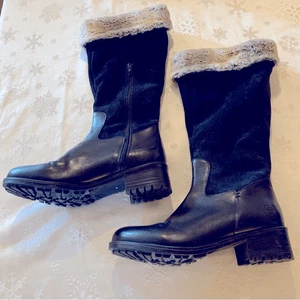 Santana Canada hohe Stiefel Alda Wildleder & Glattleder 16" Gr. 10 EUR 40 wunderschön - Bild 1 von 13