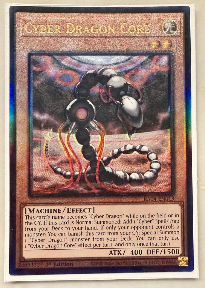 Cyber Dragon Core 1st Edition Prismatic Ultimate Rare RA04-EN013 Yu-Gi-Oh - Image 1 of 1