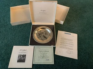 Sterling Plate by JAMES F LANSDOWNE sealed 1972 Audubon Society Franklin Mint - Picture 1 of 13