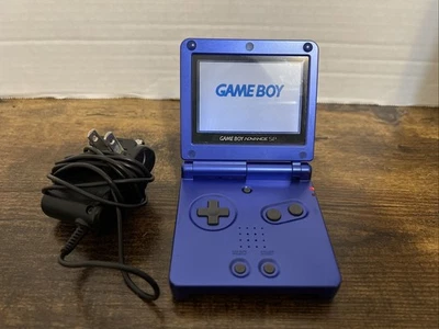 Sistema portátil Nintendo Game Boy Advance SP azul cobalto + cargador probado funciona Foto 1 de 4