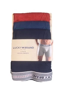 Calzoncillos boxer Lucky Brand 3 elásticos súper suaves grandes (36-38) multicolor A6 - Imagen 1 de 5