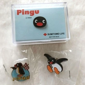 Pingu Tie tack Pin badge Lot 3 set Japan hobby anime retro rare m619 - Picture 1 of 18