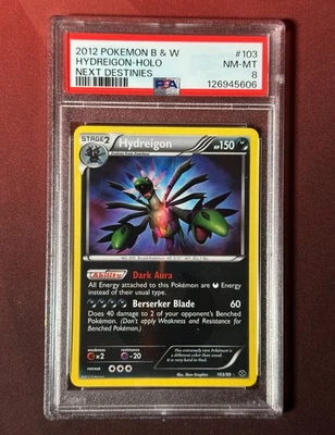 HYDREIGON 103/99 Next Destinies SHINY PSA 8 NM-MT HOLO Pokemon TCG card NEW CERT - Image 1 of 2